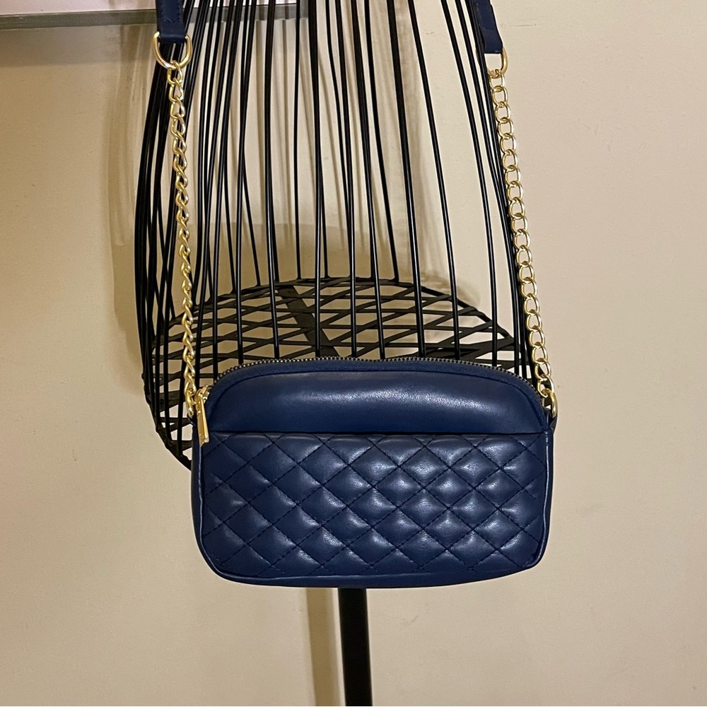Montana West Navy Crossbody Bag with Gold Chain